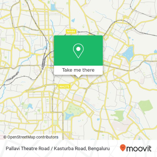 Pallavi Theatre Road / Kasturba Road map