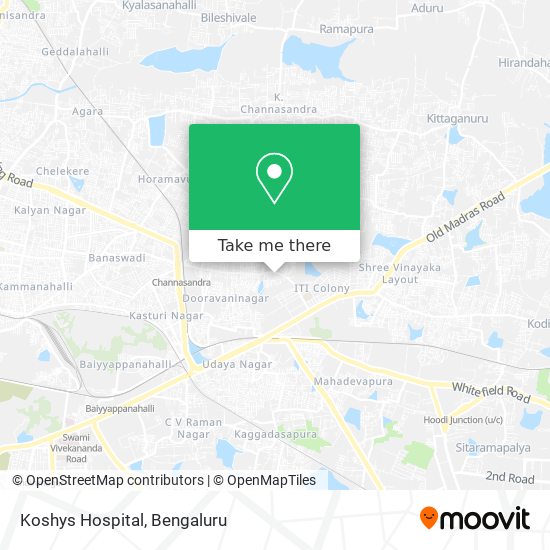 Koshys Hospital map