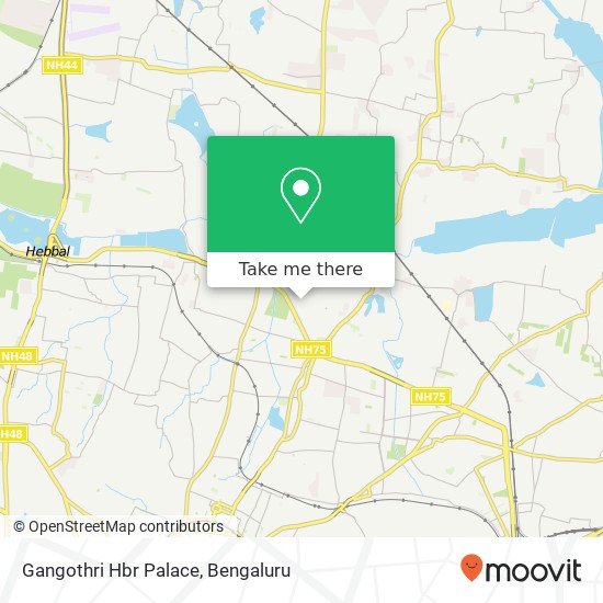 Gangothri Hbr Palace map