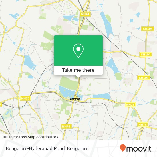 Bengaluru-Hyderabad Road map