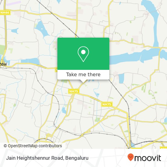 Jain Heightshennur Road map