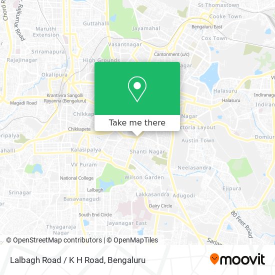 Lalbagh Road / K H Road map