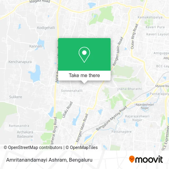 Amritanandamayi Ashram map