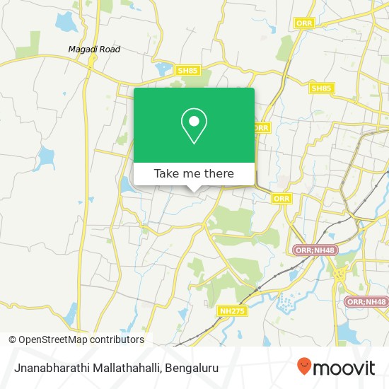 Jnanabharathi Mallathahalli map