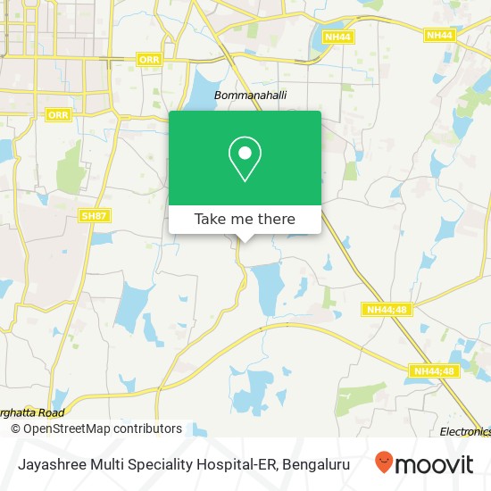Jayashree Multi Speciality Hospital-ER map