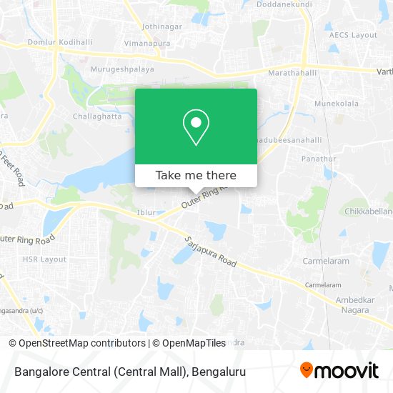 Bangalore Central (Central Mall) map