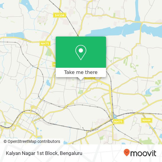 Kalyan Nagar 1st Block map