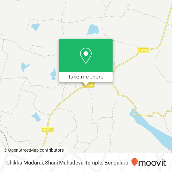 Chikka Madurai, Shani Mahadeva Temple map