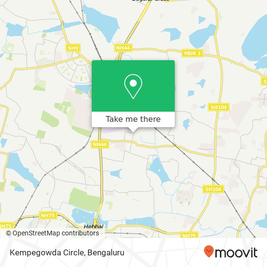 Kempegowda Circle map
