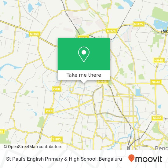St Paul's English Primary & High School map