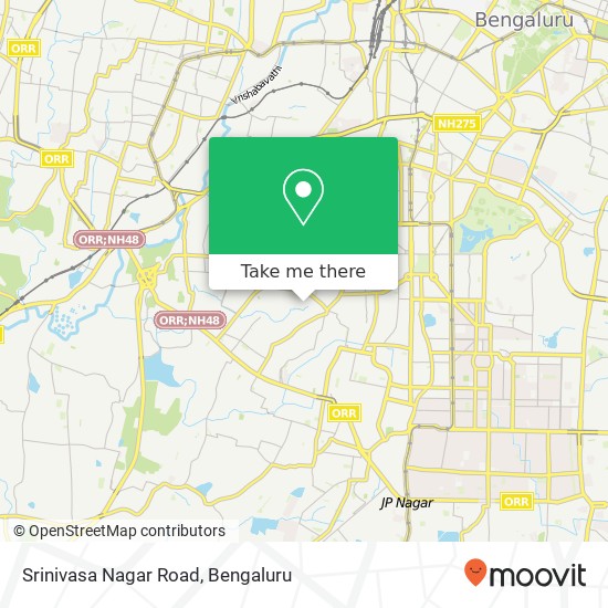 Srinivasa Nagar Road map