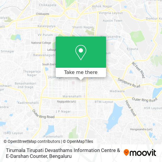 Tirumala Tirupati Devasthams Information Centre & E-Darshan Counter map