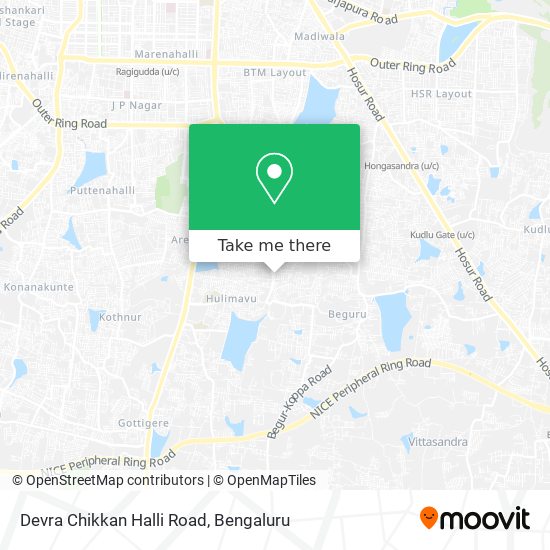 Devra Chikkan Halli Road map