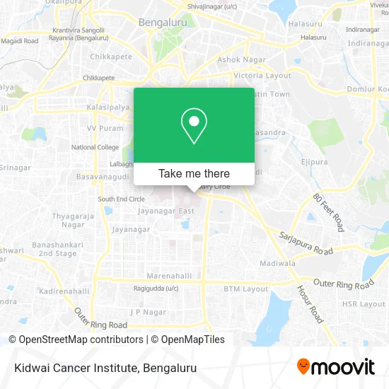 Kidwai Cancer Institute map