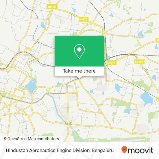 Hindustan Aeronautics Engine Division map