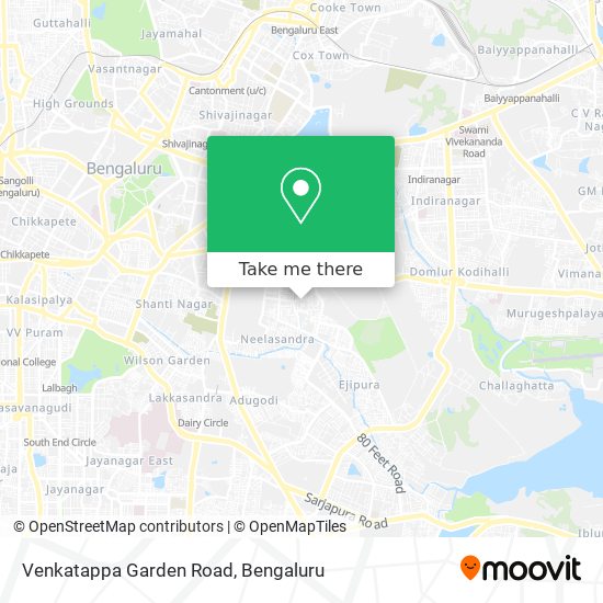 Venkatappa Garden Road map