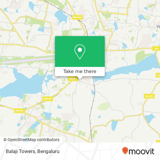 Balaji Towers map