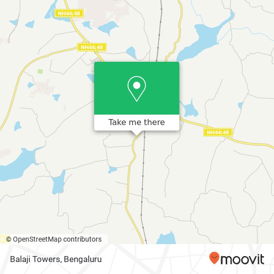 Balaji Towers map