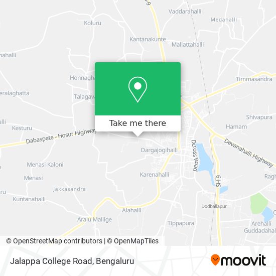 Jalappa College Road map