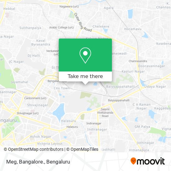 Meg, Bangalore. map