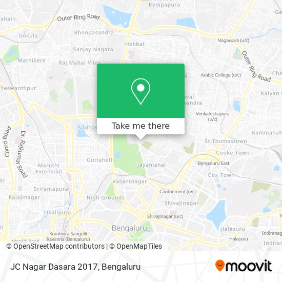 JC Nagar Dasara 2017 map