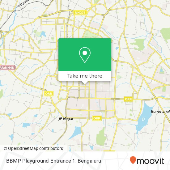 BBMP Playground-Entrance 1 map