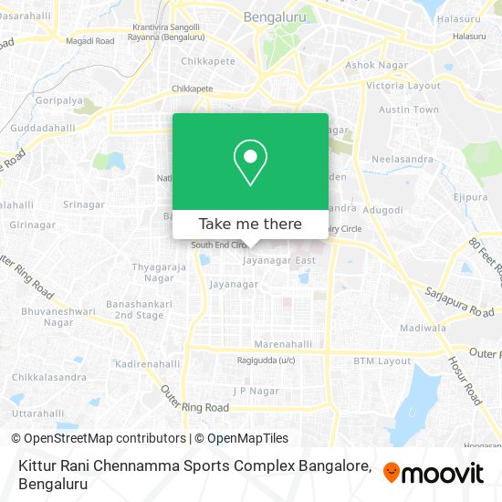 Kittur Rani Chennamma Sports Complex Bangalore map