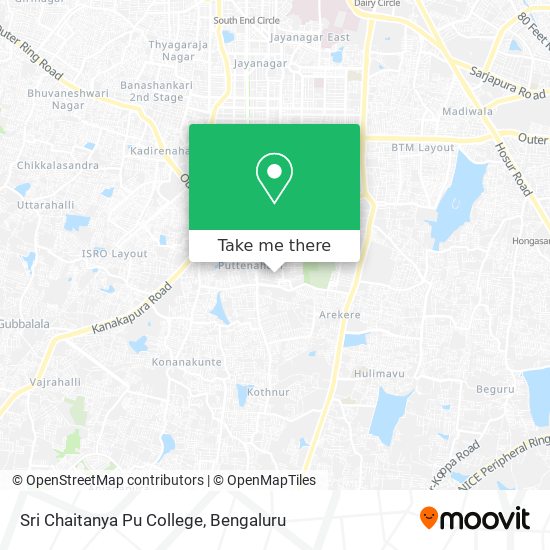 Sri Chaitanya Pu College map