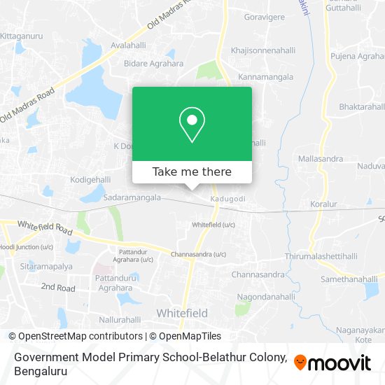 Government Model Primary School-Belathur Colony map