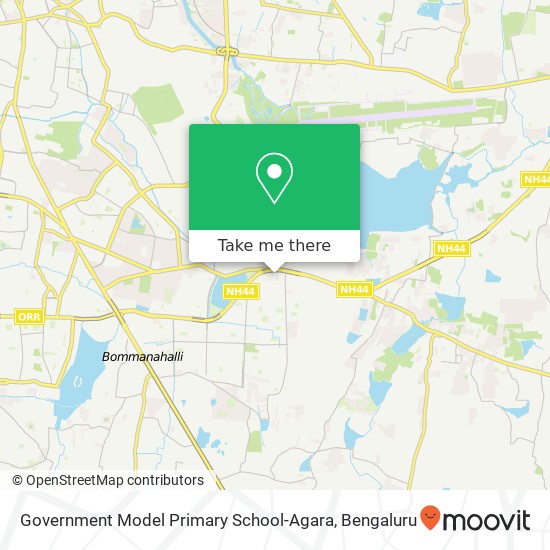 Government Model Primary School-Agara map