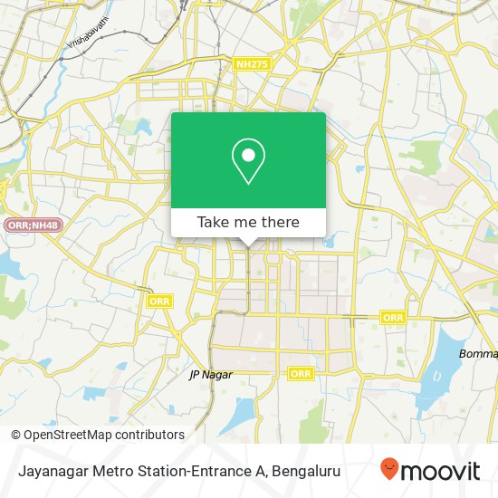 Jayanagar Metro Station-Entrance A map