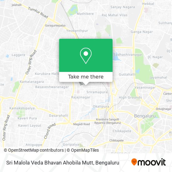 Sri Malola Veda Bhavan Ahobila Mutt map