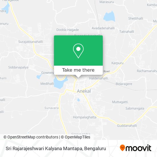Sri Rajarajeshwari Kalyana Mantapa map