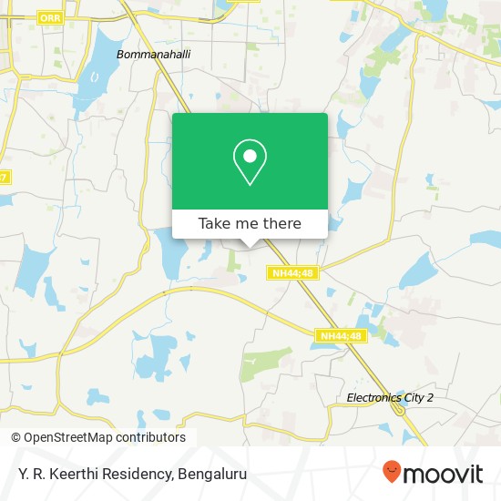 Y. R. Keerthi Residency map