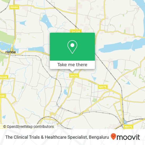 The Clinical Trials & Healthcare Specialist map