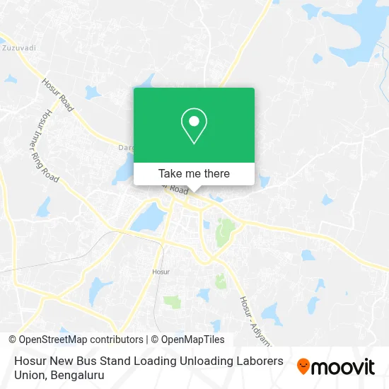 Hosur New Bus Stand Loading Unloading Labors Union map