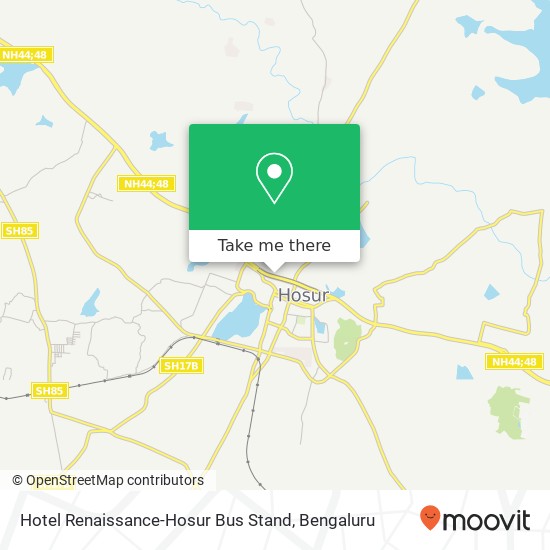 Hotel Renaissance-Hosur Bus Stand map