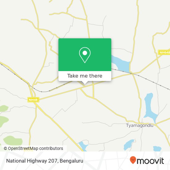 National Highway 207 map