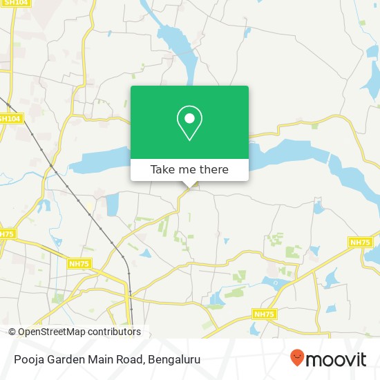 Pooja Garden Main Road map
