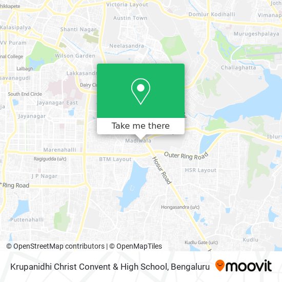 Krupanidhi Christ Convent & High School map