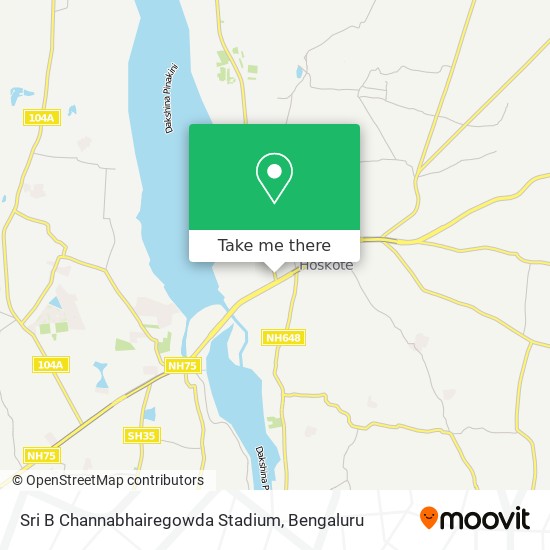 Sri B Channabhairegowda Stadium map