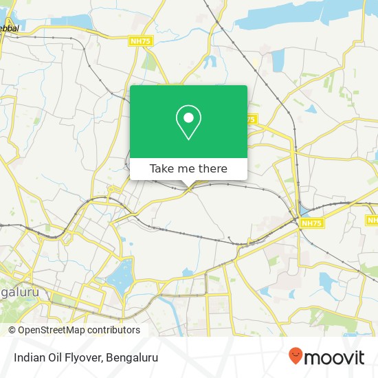 Indian Oil Flyover map