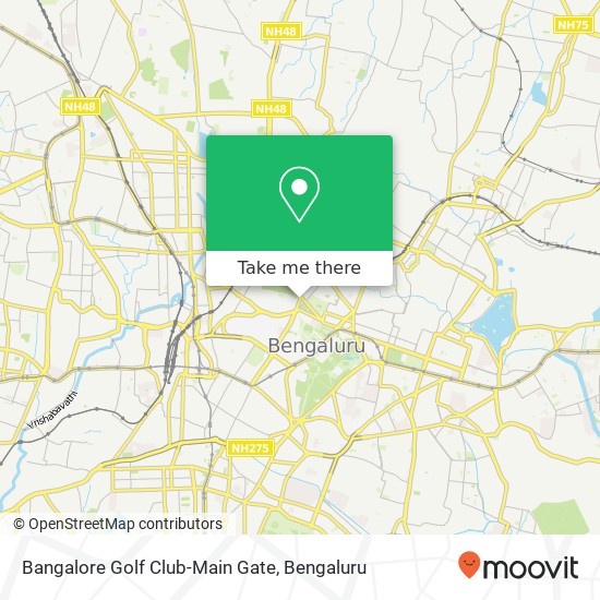 Bangalore Golf Club-Main Gate map