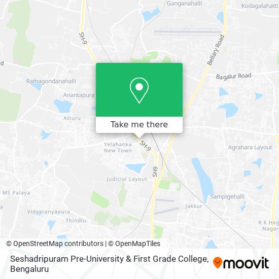 Seshadripuram Pre-University & First Grade College map