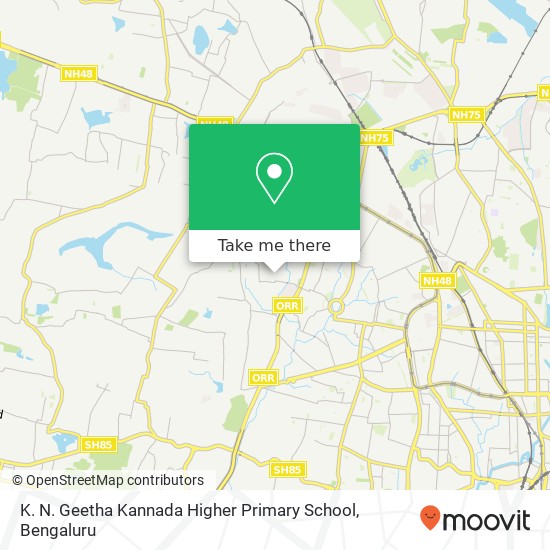 K. N. Geetha Kannada Higher Primary School map