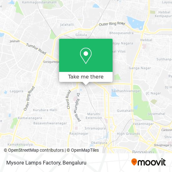 Mysore Lamps Factory map
