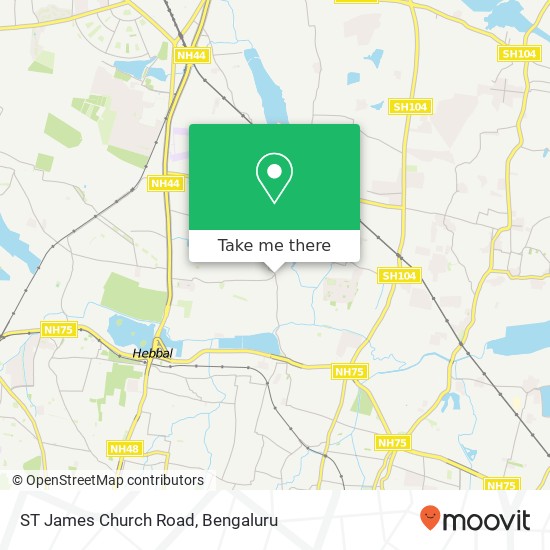 ST James Church Road map