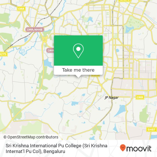 Sri Krishna International Pu College (Sri Krishna Internat'l Pu Col) map
