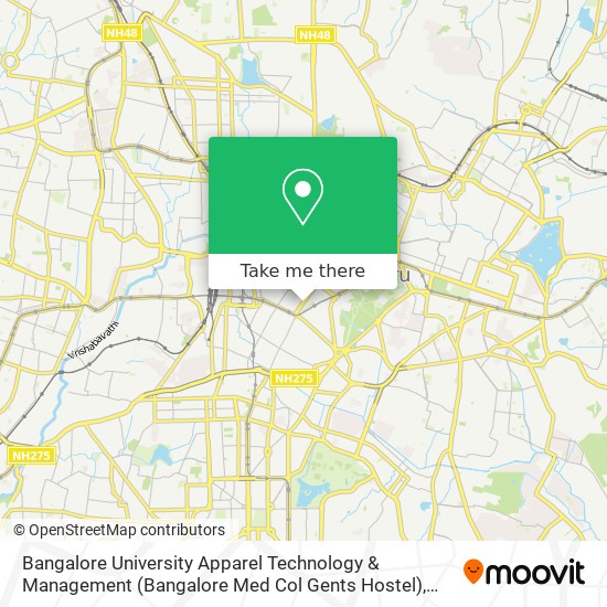 Bangalore University Apparel Technology & Management (Bangalore Med Col Gents Hostel) map