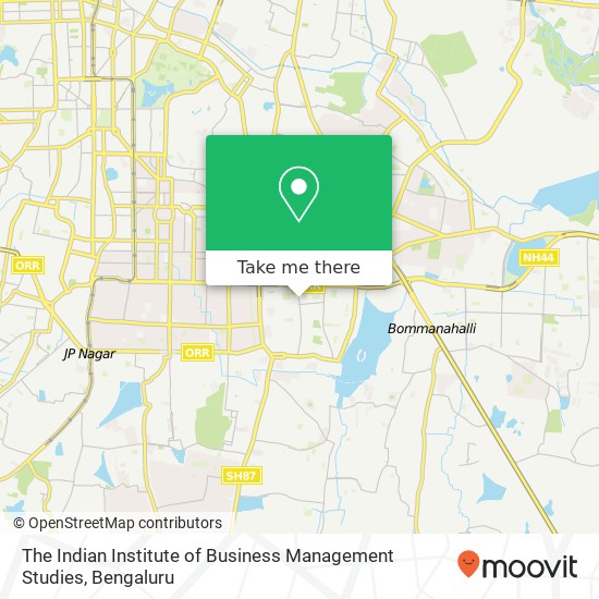 The Indian Institute of Business Management Studies map